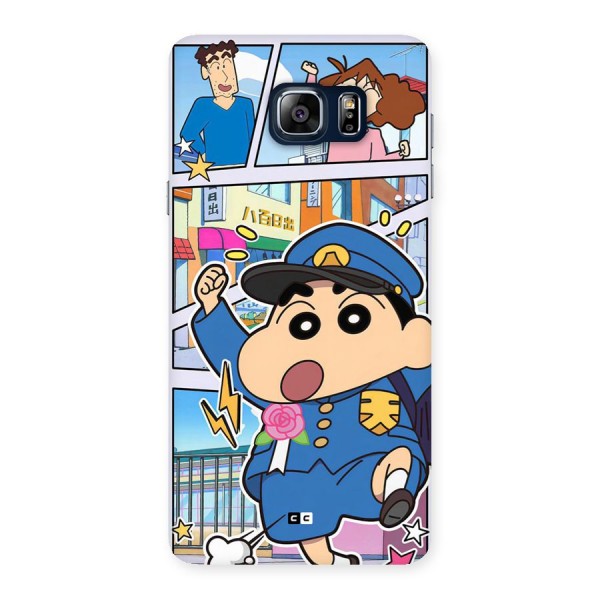 Officer Shinchan Back Case for Galaxy Note 5
