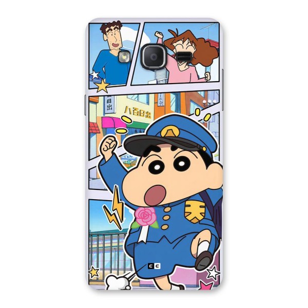 Officer Shinchan Back Case for Galaxy On7 Pro