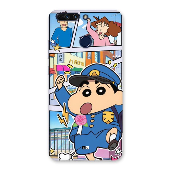 Officer Shinchan Back Case for Honor 8 Pro