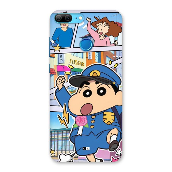 Officer Shinchan Back Case for Honor 9 Lite