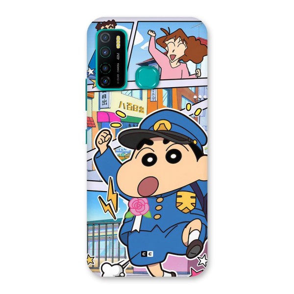 Officer Shinchan Back Case for Infinix Hot 9 Pro