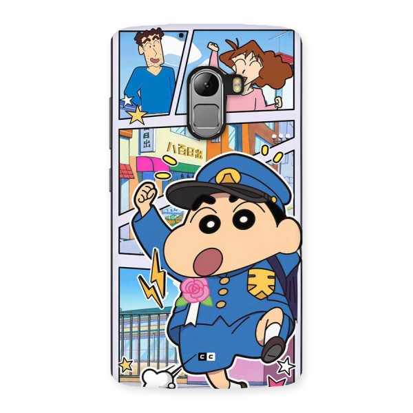 Officer Shinchan Back Case for Lenovo K4 Note