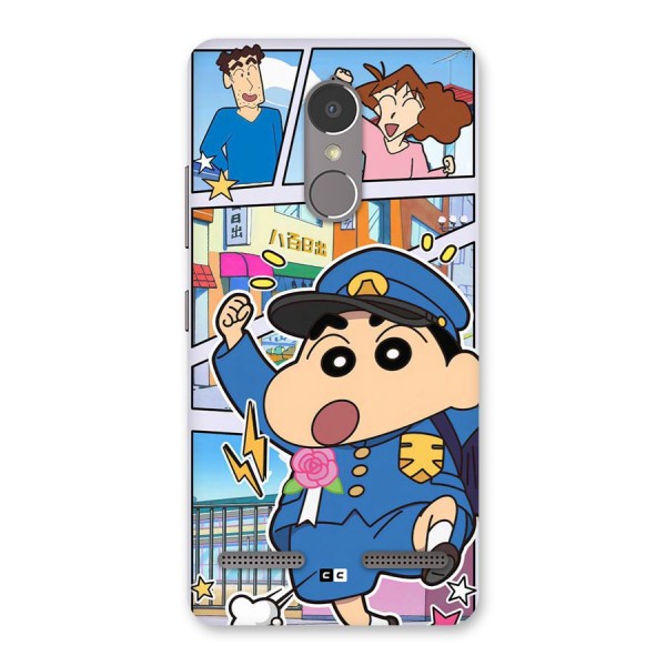 Officer Shinchan Back Case for Lenovo K6