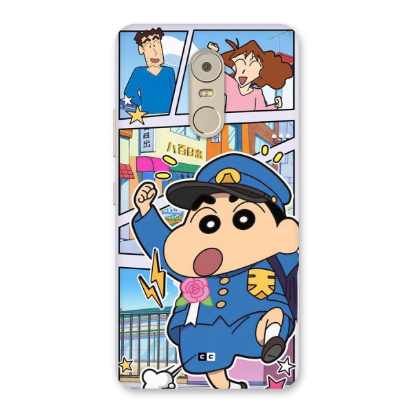 Officer Shinchan Back Case for Lenovo K6 Note