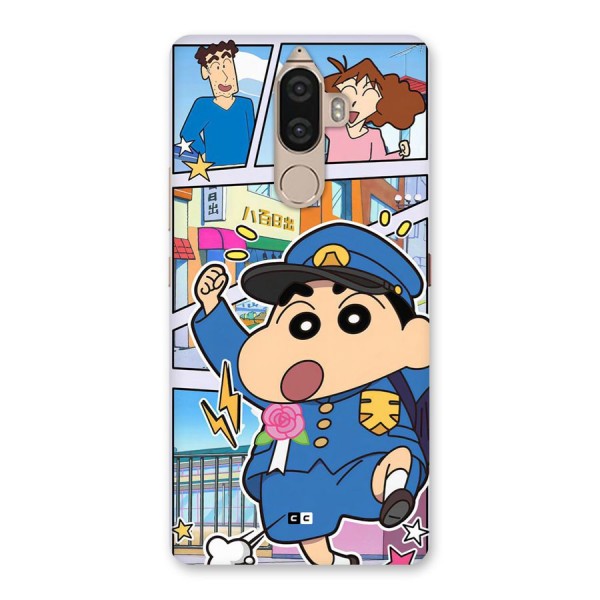 Officer Shinchan Back Case for Lenovo K8 Note