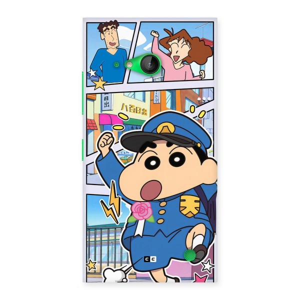 Officer Shinchan Back Case for Lumia 730