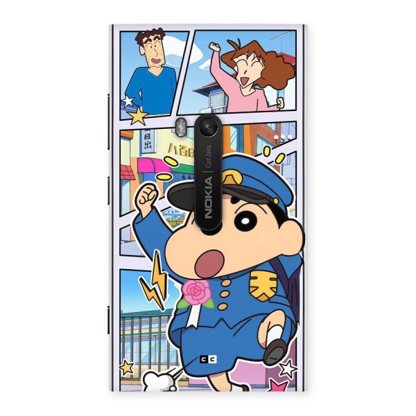 Officer Shinchan Back Case for Lumia 920