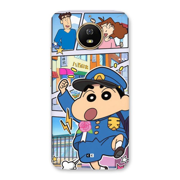 Officer Shinchan Back Case for Moto G5s