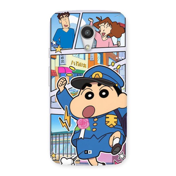 Officer Shinchan Back Case for Moto G 2nd Gen