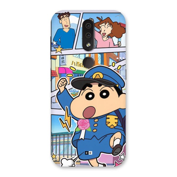 Officer Shinchan Back Case for Nokia 4.2