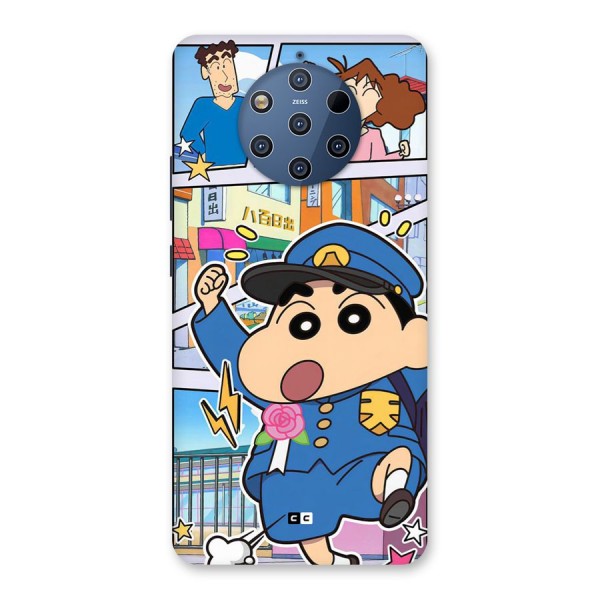 Officer Shinchan Back Case for Nokia 9 PureView