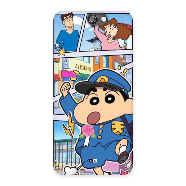 Officer Shinchan Back Case for One A9