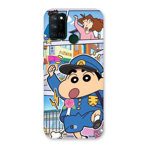 Officer Shinchan Back Case for Realme C17