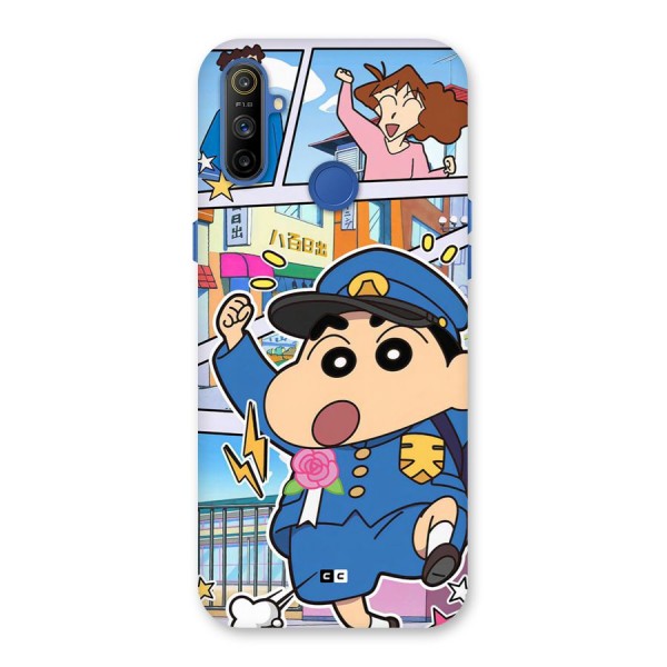 Officer Shinchan Back Case for Realme Narzo 10A