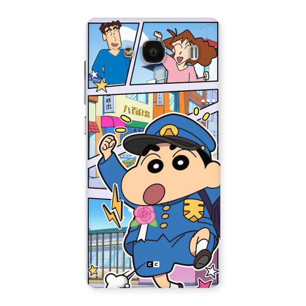 Officer Shinchan Back Case for Redmi 2s