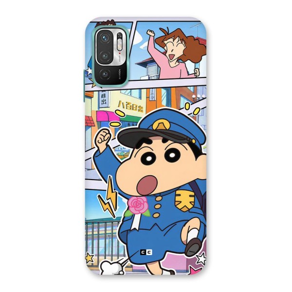 Officer Shinchan Back Case for Redmi Note 10T 5G
