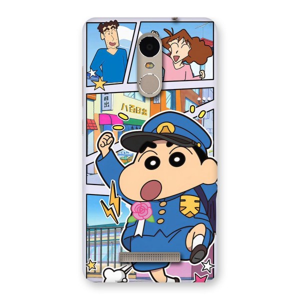 Officer Shinchan Back Case for Redmi Note 3