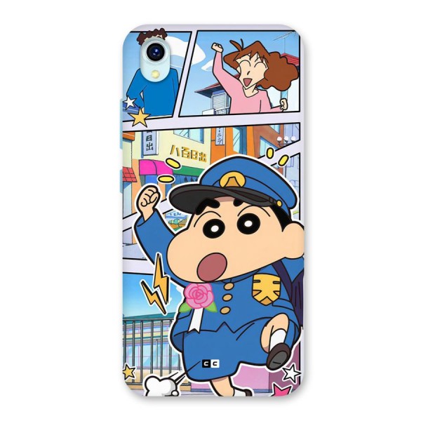 Officer Shinchan Back Case for Vivo Y1s
