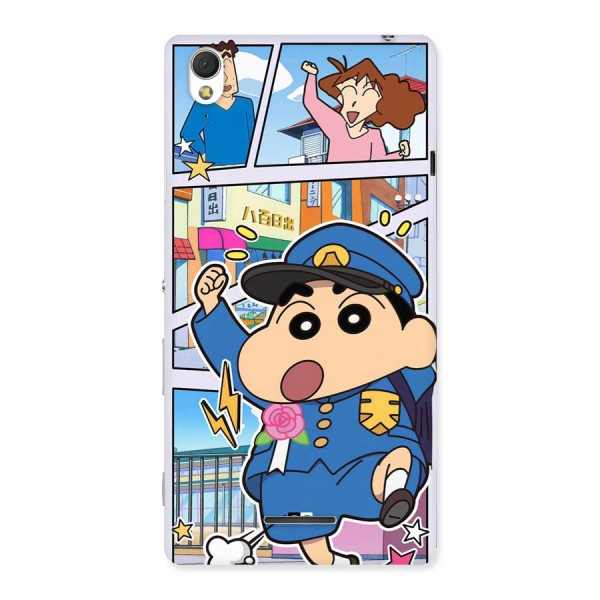 Officer Shinchan Back Case for Xperia T3