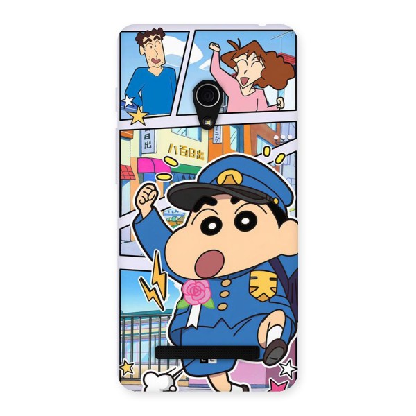 Officer Shinchan Back Case for Zenfone 5