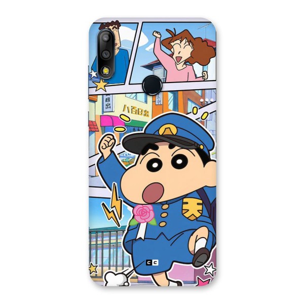 Officer Shinchan Back Case for Zenfone Max Pro M2