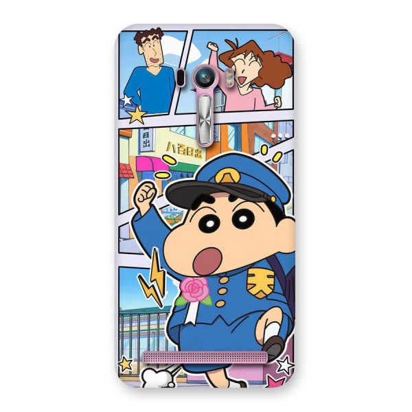 Officer Shinchan Back Case for Zenfone Selfie