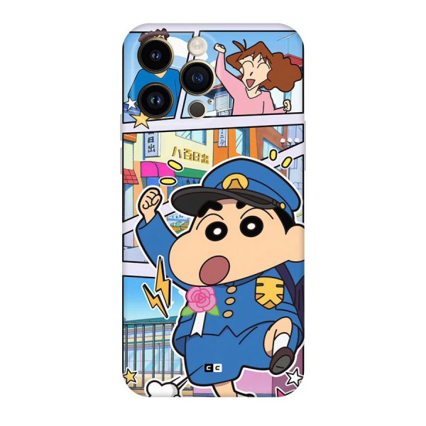 Officer Shinchan Back Case for iPhone 14 Pro Max