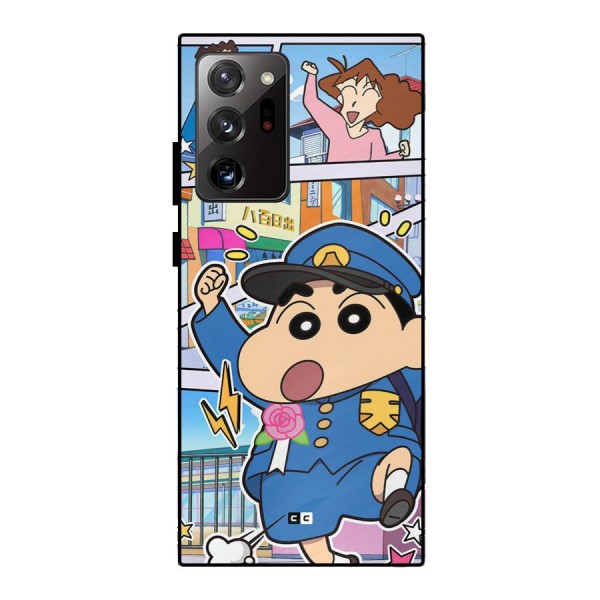 Officer Shinchan Metal Back Case for Galaxy Note 20 Ultra