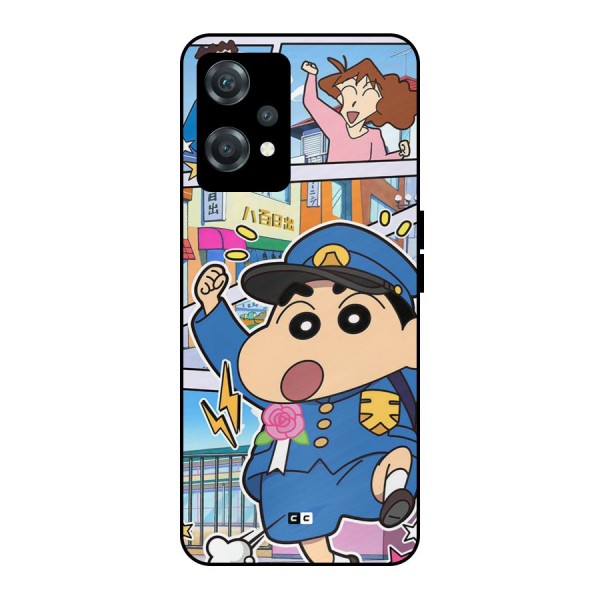 Officer Shinchan Metal Back Case for OnePlus Nord CE 2 Lite 5G