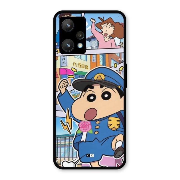 Officer Shinchan Metal Back Case for Realme 9 Pro Plus 5G