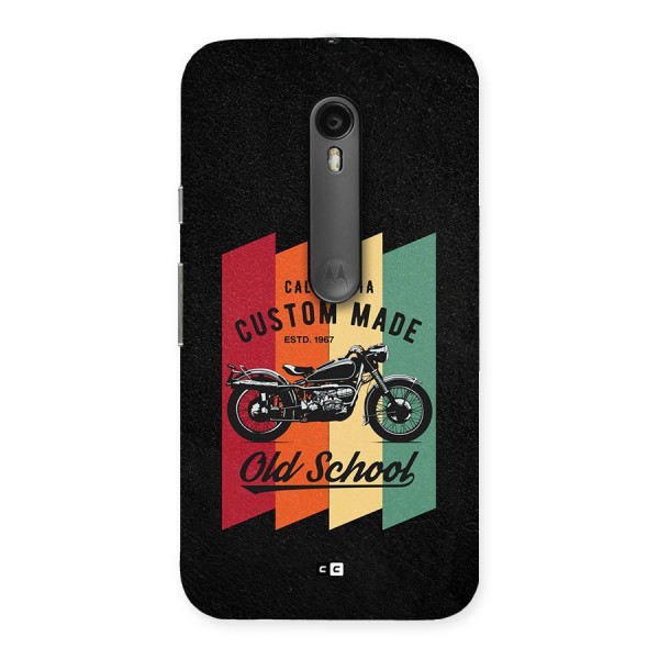 Old School Bike Back Case for Moto G3