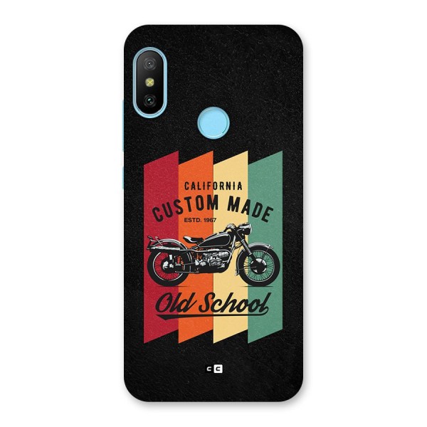 Old School Bike Back Case for Redmi 6 Pro