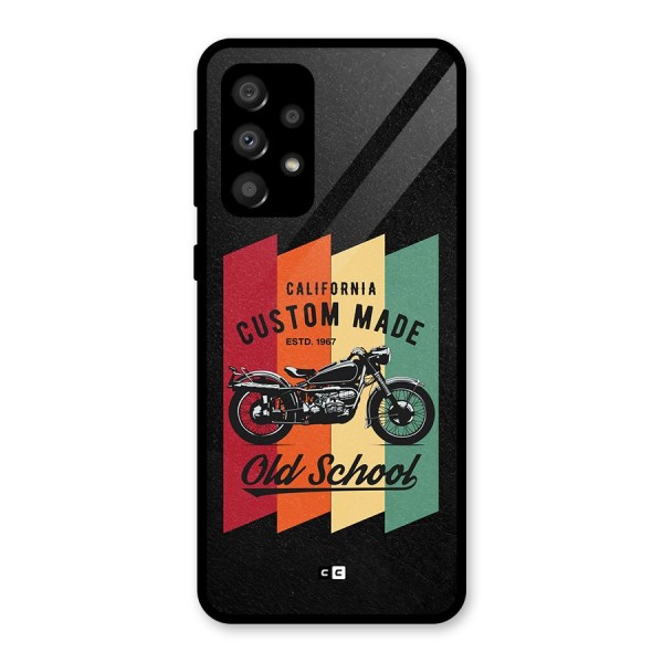 Old School Bike Glass Back Case for Galaxy A32