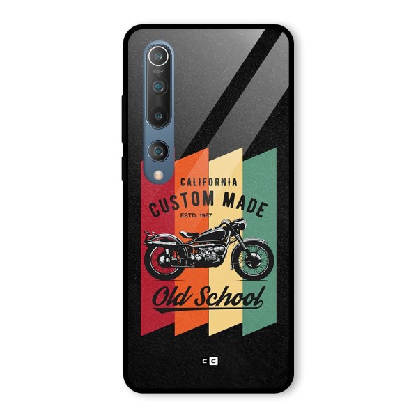 Old School Bike Glass Back Case for Mi 10