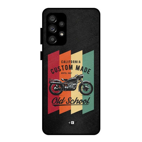 Old School Bike Metal Back Case for Galaxy A73 5G