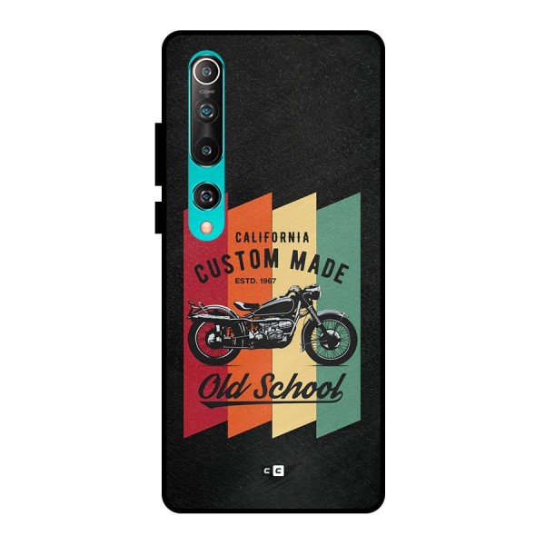 Old School Bike Metal Back Case for Mi 10