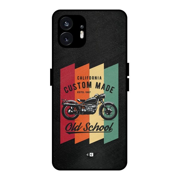Old School Bike Metal Back Case for Nothing Phone 2