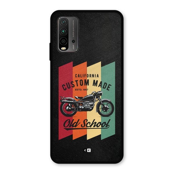 Old School Bike Metal Back Case for Redmi 9 Power