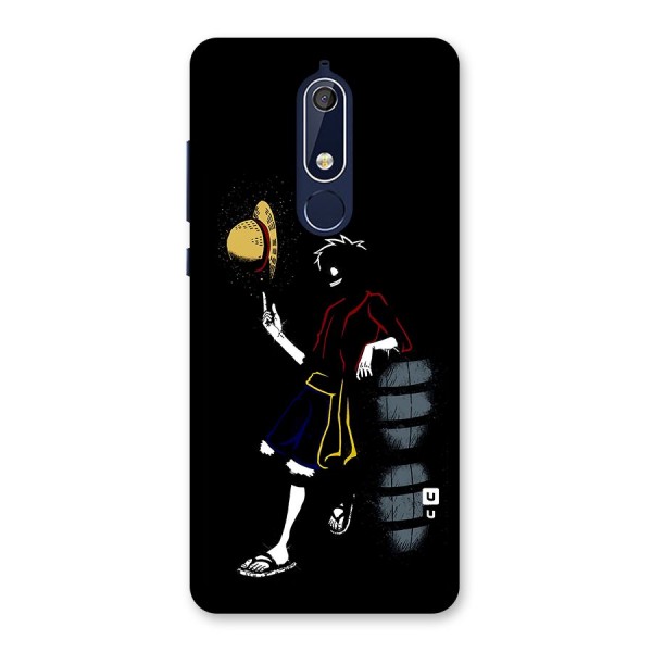 One Piece Luffy Style Back Case for Nokia 5.1