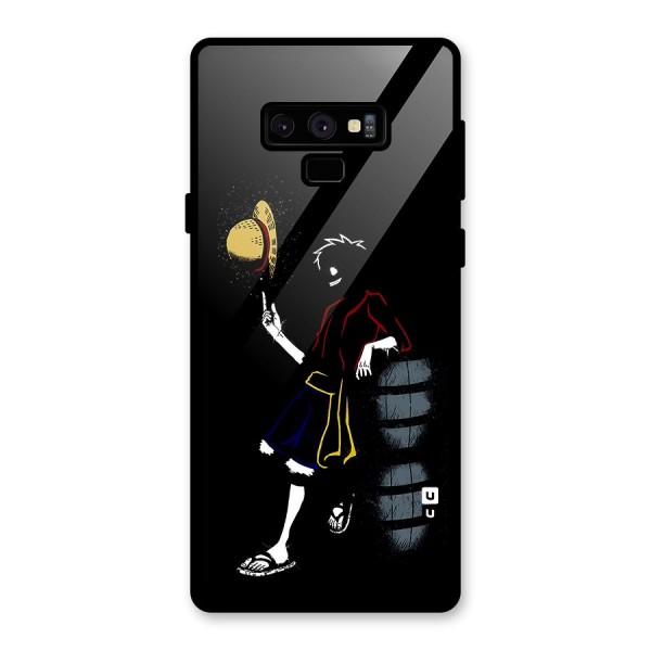 One Piece Luffy Style Glass Back Case for Galaxy Note 9
