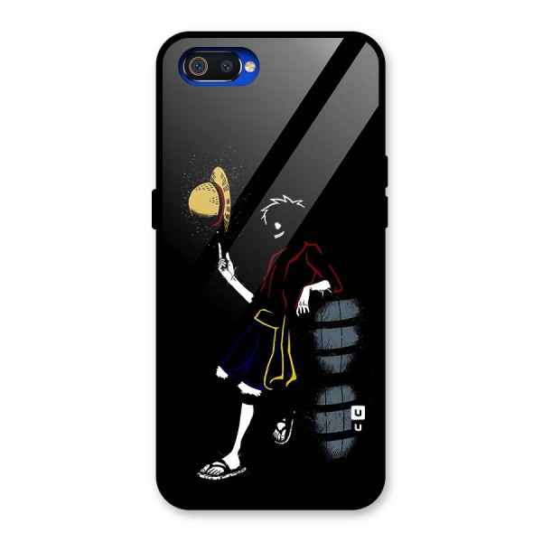 One Piece Luffy Style Glass Back Case for Realme C2