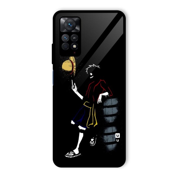 One Piece Luffy Style Glass Back Case for Redmi Note 11 Pro Plus 5G