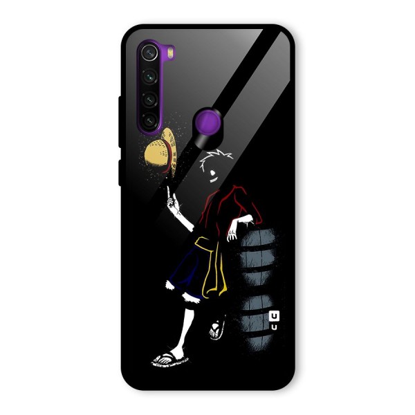 One Piece Luffy Style Glass Back Case for Redmi Note 8