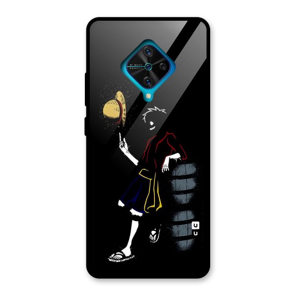 One Piece Luffy Style Glass Back Case for Vivo S1 Pro