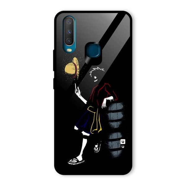 One Piece Luffy Style Glass Back Case for Vivo Y15