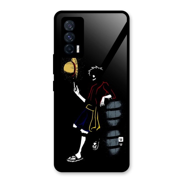 One Piece Luffy Style Glass Back Case for Vivo iQOO 7 5G