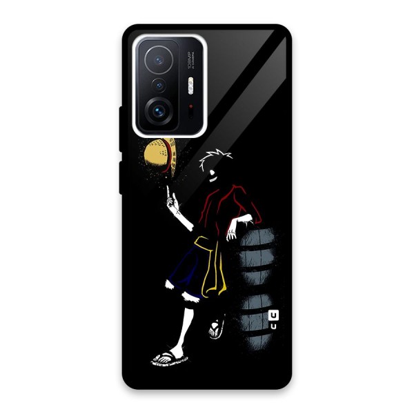 One Piece Luffy Style Glass Back Case for Xiaomi 11T Pro