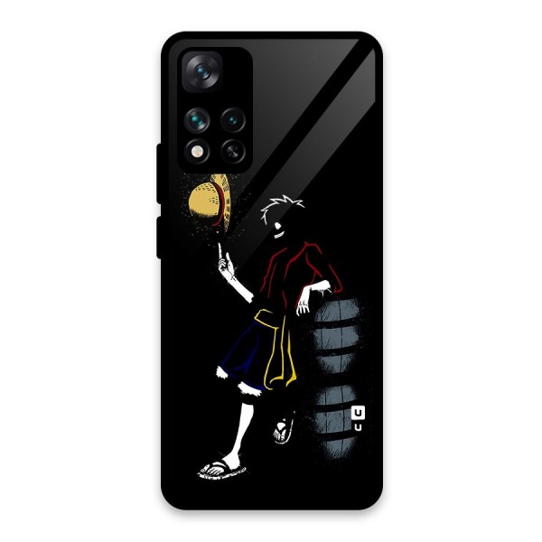One Piece Luffy Style Glass Back Case for Xiaomi 11i HyperCharge 5G
