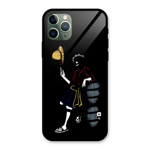 One Piece Luffy Style Glass Back Case for iPhone 11 Pro