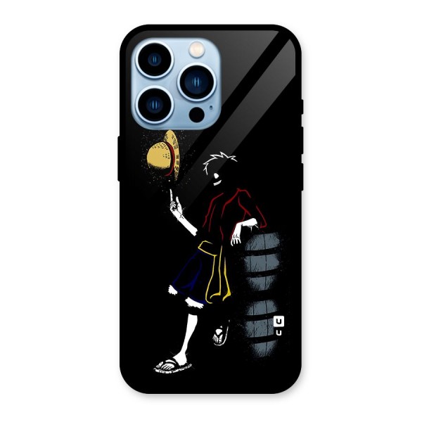 One Piece Luffy Style Glass Back Case for iPhone 13 Pro
